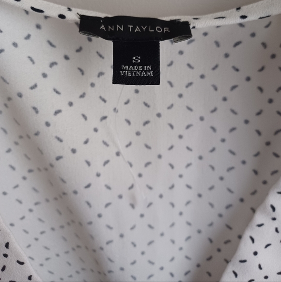 Ann Taylor Black And White Tank Top Small - Picture 2 of 4